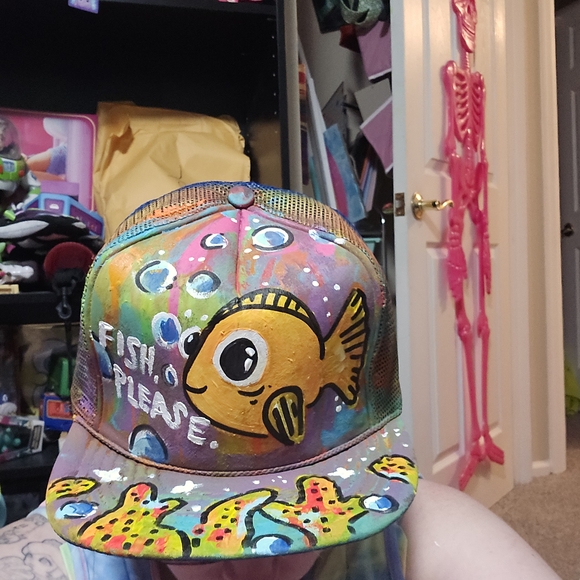 Colorful Fish-Themed Cap - Picture 3 of 3